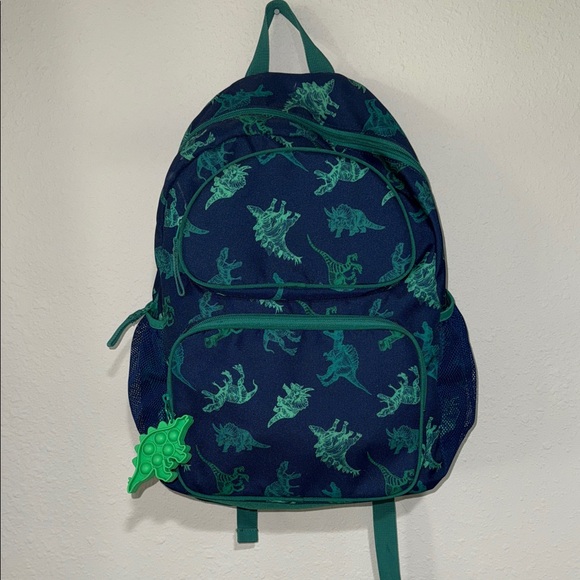 Cat & Jack blue and Green Dinosaur Backpack - Picture 1 of 6
